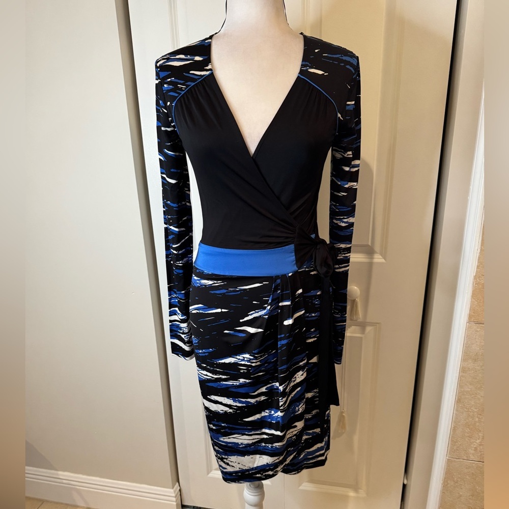 BCBGMaxAzria Royal Blue Wrap Dress